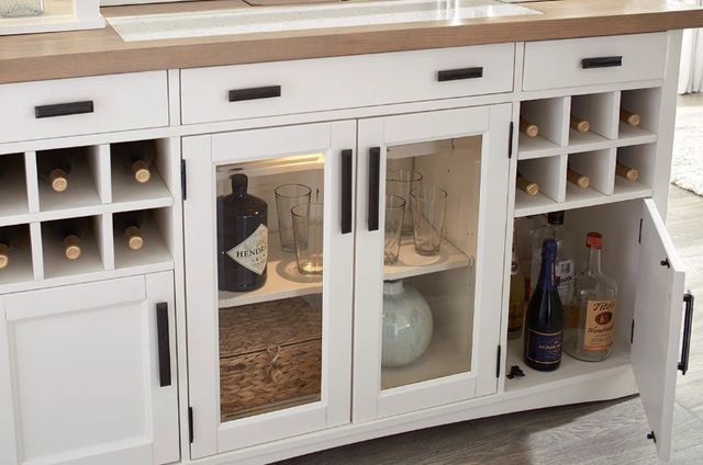 Parker House® Americana Modern Cotton/Weathered Natural Buffet and Hutch-3