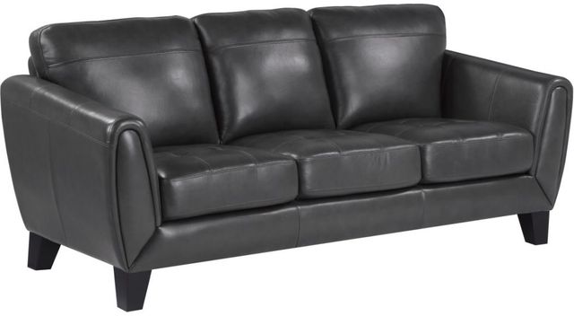 Homelegance® Spivey Dark Gray Leather Sofa-0