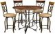 Powell® Hamilton 5-Piece Bronze/Medium Cherry Gathering Table Set-0