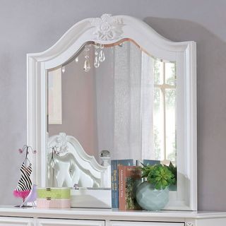 Furniture of America® Belva White Dresser Mirror