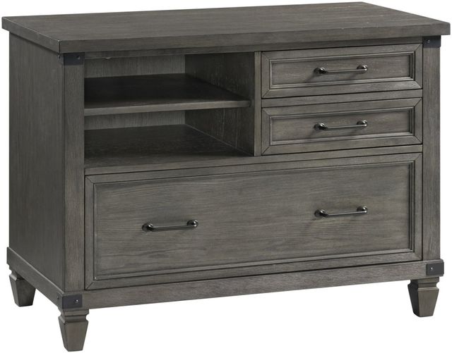 Intercon Foundry Brushed Pewter Lateral File Cabinet-0
