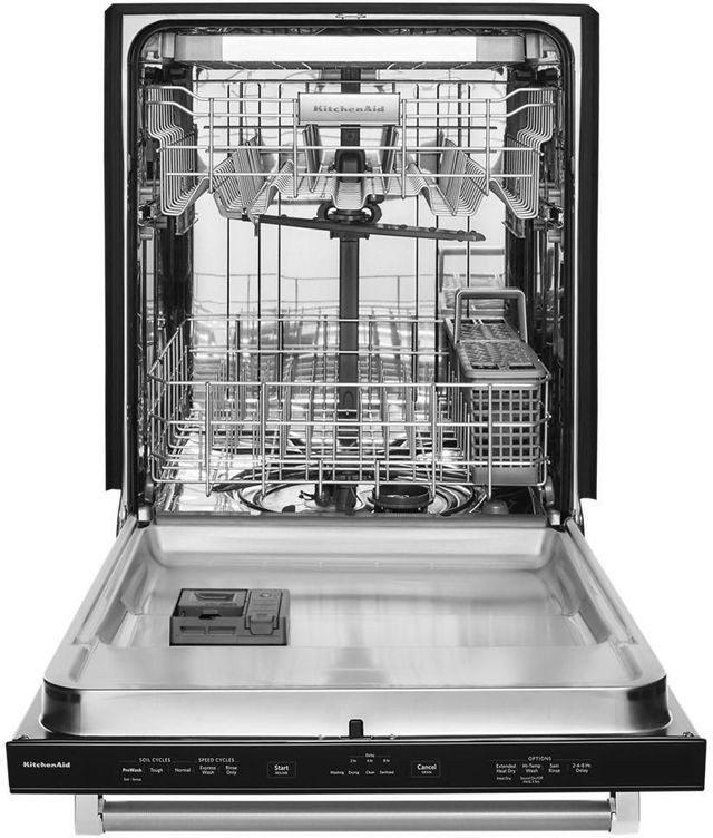 KitchenAid® 24" Stainless Steel with PrintShield™ Finish Built In Dishwasher-1