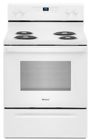 Whirlpool® 30" White Freestanding Electric Range