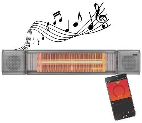 Sunheat® Gray Beat Electric Wall or Tripod Mounted Patio Heater-1