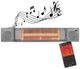 Sunheat® Gray Beat Electric Wall or Tripod Mounted Patio Heater-1