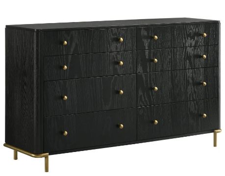 Coaster® Arini 4-Piece Black/Natural Queen Bedroom Set-8