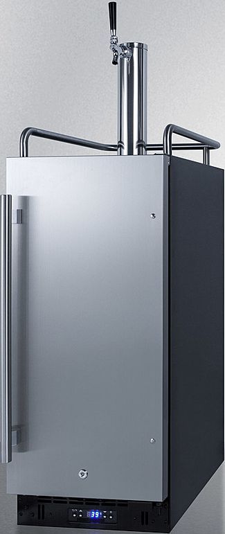 Summit® 2.9 Cu. Ft. Stainless Steel Wine Cooler-1