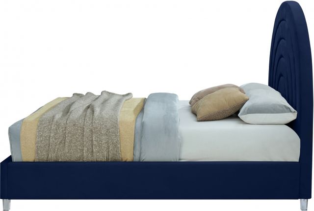 Meridian Furniture Rainbow Navy King Upholstered Panel Bed-2