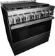 JennAir® NOIR™ 36" Stainless Steel Pro Style Gas Range-4