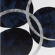 Olliix by INK+IVY Celestial Orbit Navy Gel Coated and Silver Foil Canvas-4
