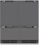 ZLINE Autograph Edition 72" 39.6 Cu. Ft. Panel Ready Built-In French Door Refrigerator with Graphite Gray Interior and Polished Gold Accents-2