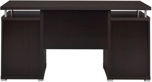 Coaster® Tracy Cappuccino 2-Drawer Computer Desk-2