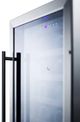 Summit® Black 18'' Dual-Zone Left Hinged Built-In Wine Cellar-2
