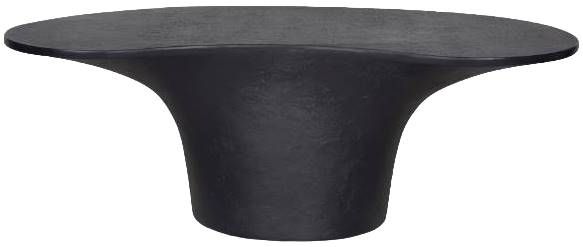Moe's Home Collection Yumi Black Fiberglass Outdoor Coffee Table-1