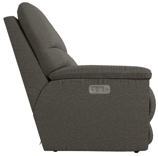 La-Z-Boy® Brooks Charcoal Power Reclining Loveseat with Headrest-2