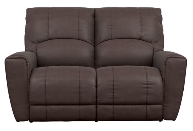 La-Z-Boy® Cassian Walnut Leather Power Reclining Loveseat with Headrest-1