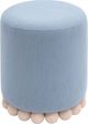 TOV Furniture Dex Faded Blue Upcycled Ottoman-3