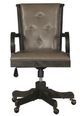 Magnussen Home® Bellamy Peppercorn Upholstered Swivel Chair-3