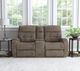 Flexsteel® Customizable Strait Power Reclining Loveseat with Console and Power Headrest-4