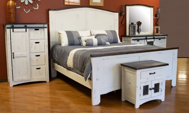 American Wholesale Furniture Mesh Nero White Chest -1