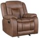 New Classic® Home Furnishings Morello Saddle Brown Manual Glider Recliner-0