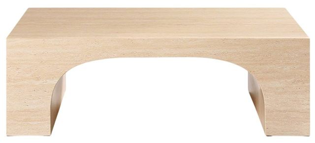 ACME Furniture Inca Travertine Stone Coffee Table-3