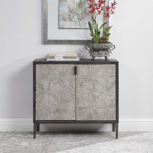 Uttermost® Laurentia Light Gray Cabinet-1
