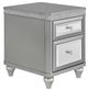 Elements International Avril Silver Chairside Table-0