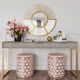 TOV Furniture Aubrey Blush Ottoman-4