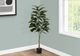 Monarch Specialties Inc. Green/Black 52" Tall Artificial Potted Rubber Tree-3
