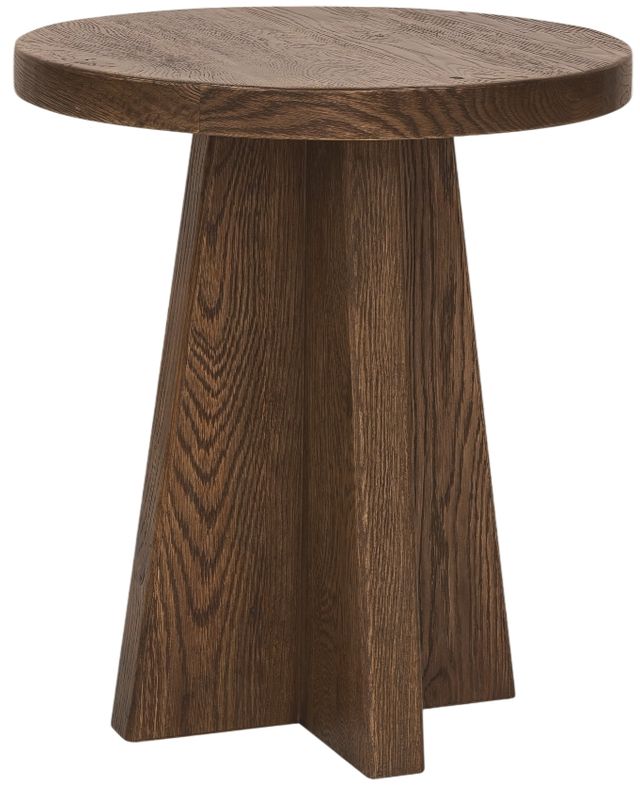 Hooker® Furniture Driftwood Worn Saddle Round End Table-0