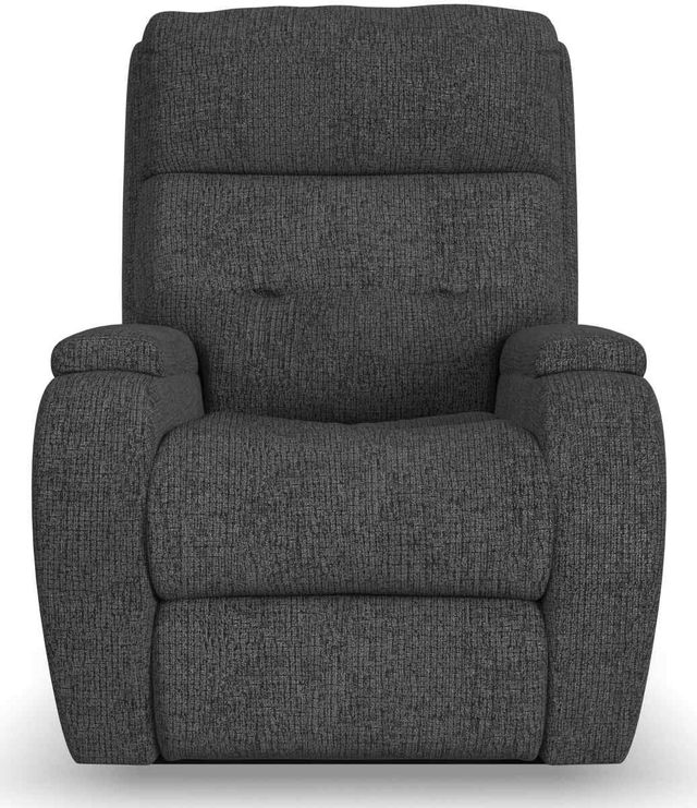 Flexsteel® Strait Steel Power Recliner with Power Headrest-2
