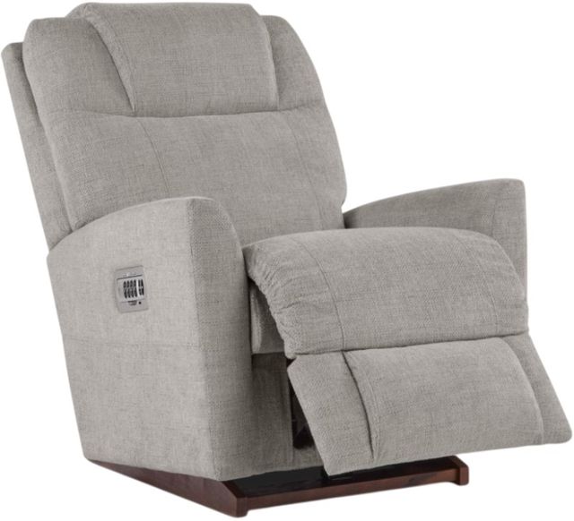 La-Z-Boy® Sparrow Oyster Power Rocking Recliner with Headrest and Lumbar-4