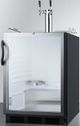 Summit Commerical® 5.5 Cu. Ft. Stainless Steel Beer Cooler/Kegerator-3