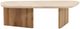 Dovetail Furniture Aelwyn Cream/Natural Coffee Table-3