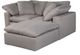 Moe's Home Collection Clay Nook 3-Piece Light Grey Modular Sectional and Ottoman-3