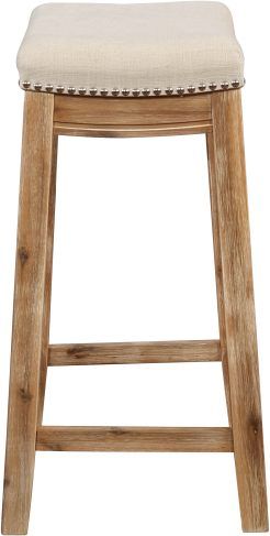Linon Claridge Brown/Natural Counter Stool-4