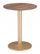 Zuo® Alto Brown Bistro Table with Gold Base-3