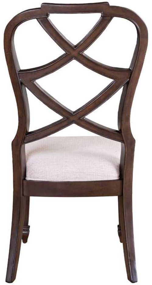 Liberty Furniture Provence Park Chateau Brown/Cream Wood Back Side Chair-4