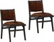 Dovetail Furniture Clay 2-Piece Brown Dining Chair Set-0
