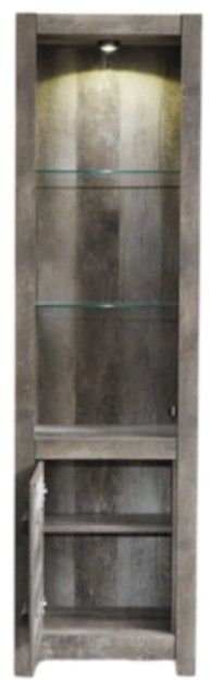 Signature Design by Ashley® Wynnlow 4-Piece Rustic Gray Entertainment Center with Electric Fireplace-2