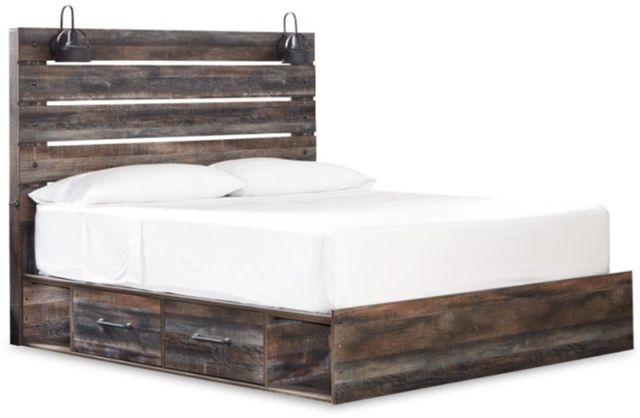 Signature Design by Ashley® Drystan 4-Piece Multi-Colored King Panel Storage Bed Set-1