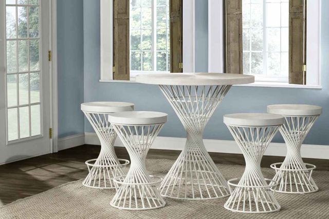HH2 Home Kanister 5-Piece White Counter Height Dining Set-0