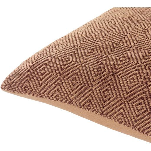 Surya Camilla Camel 22"x22" Toss Pillow with Down Insert-1