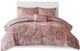 Olliix by Intelligent Design Felicia Blush Full/Queen Velvet Comforter Set-0