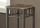 Monarch Specialties Inc. Cappuccino Marble Bronze Accent Table-1