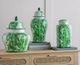 A & B Home Lovise Green Palm Square Jar-5