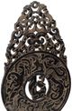 Currey & Company Han Dynasty Black/Bronze Jade Symbol-2