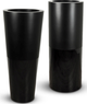 Le Present Duo Black 36" Cone Planter-1