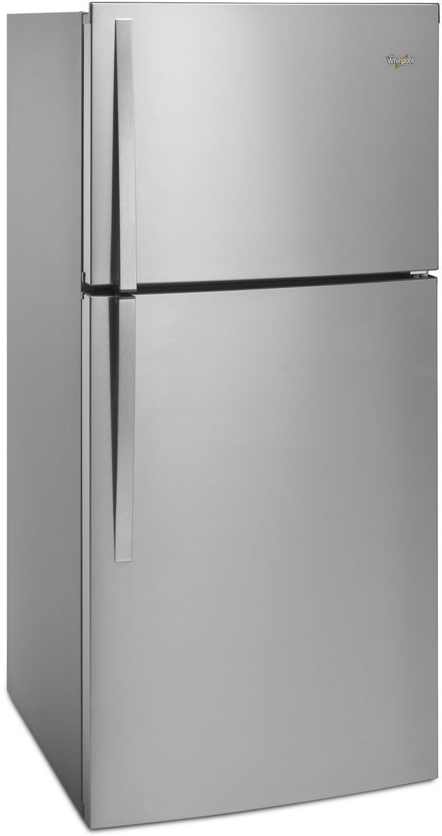 Whirlpool® 30 in. 19.2 Cu. Ft. Monochromatic Stainless Steel Top Freezer Refrigerator-1